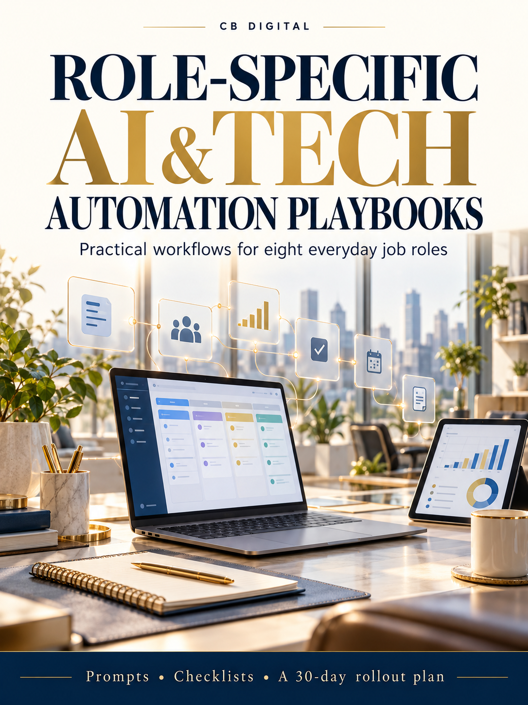 Role-Specific AI & Tech Automation Playbooks ebook cover